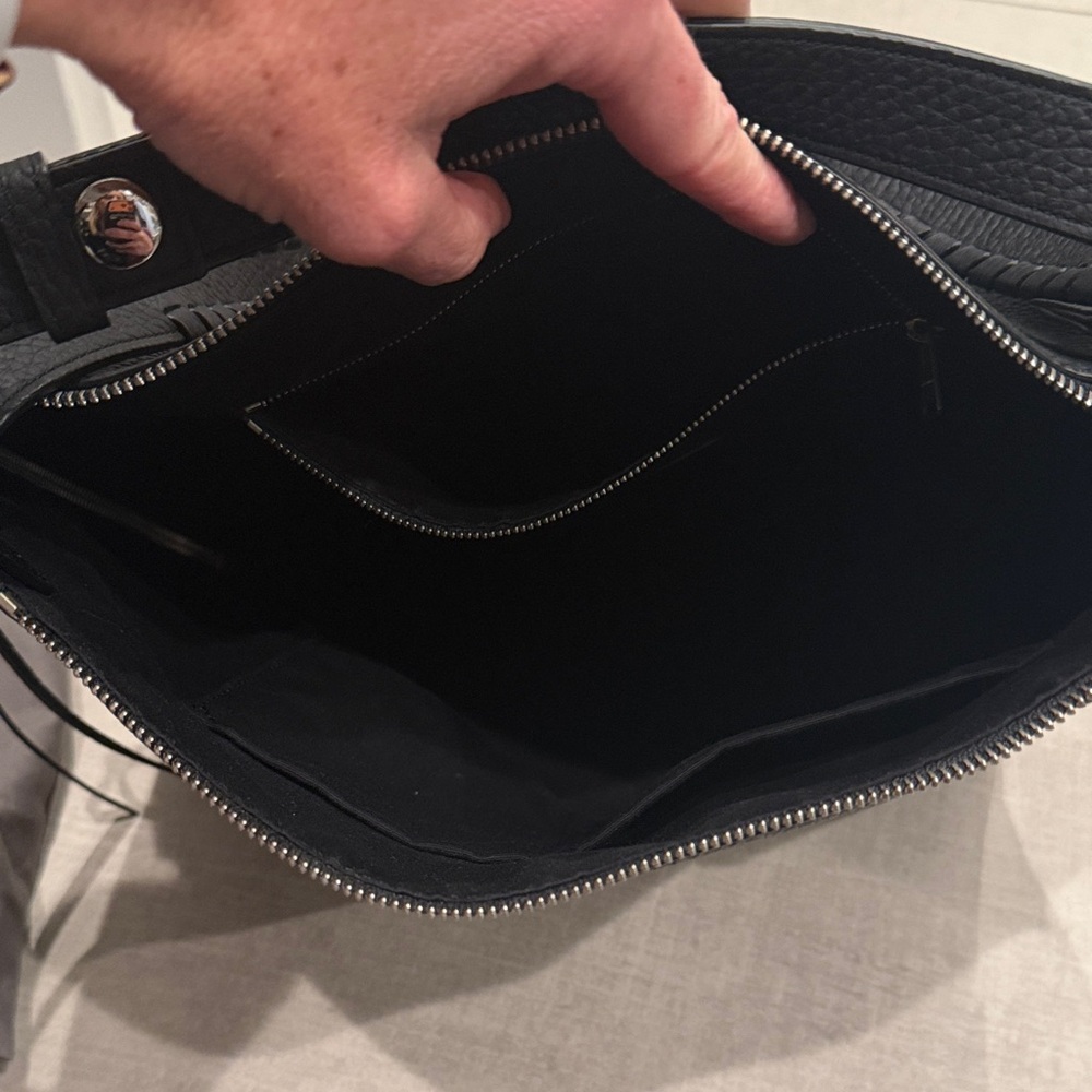 AllSaints Black Leather Kita convertible backpack - Picture 4 of 11